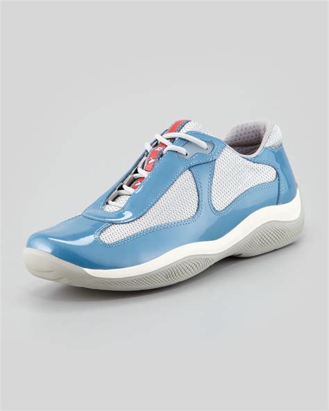 prada cup sneakers blue|prada americas cup sneakers sale.